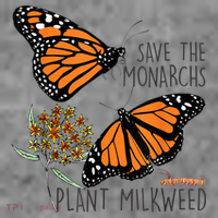 Save The Monarchs Plant Some Milkweed Butterfly Gift Meaningful Gift Toddler Hoodie thumb 2