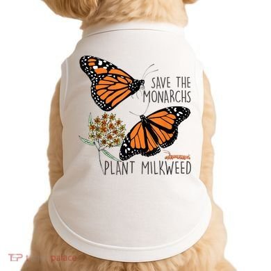 Save The Monarchs Plant Some Milkweed Butterfly Gift Meaningful Gift Doggie Tank