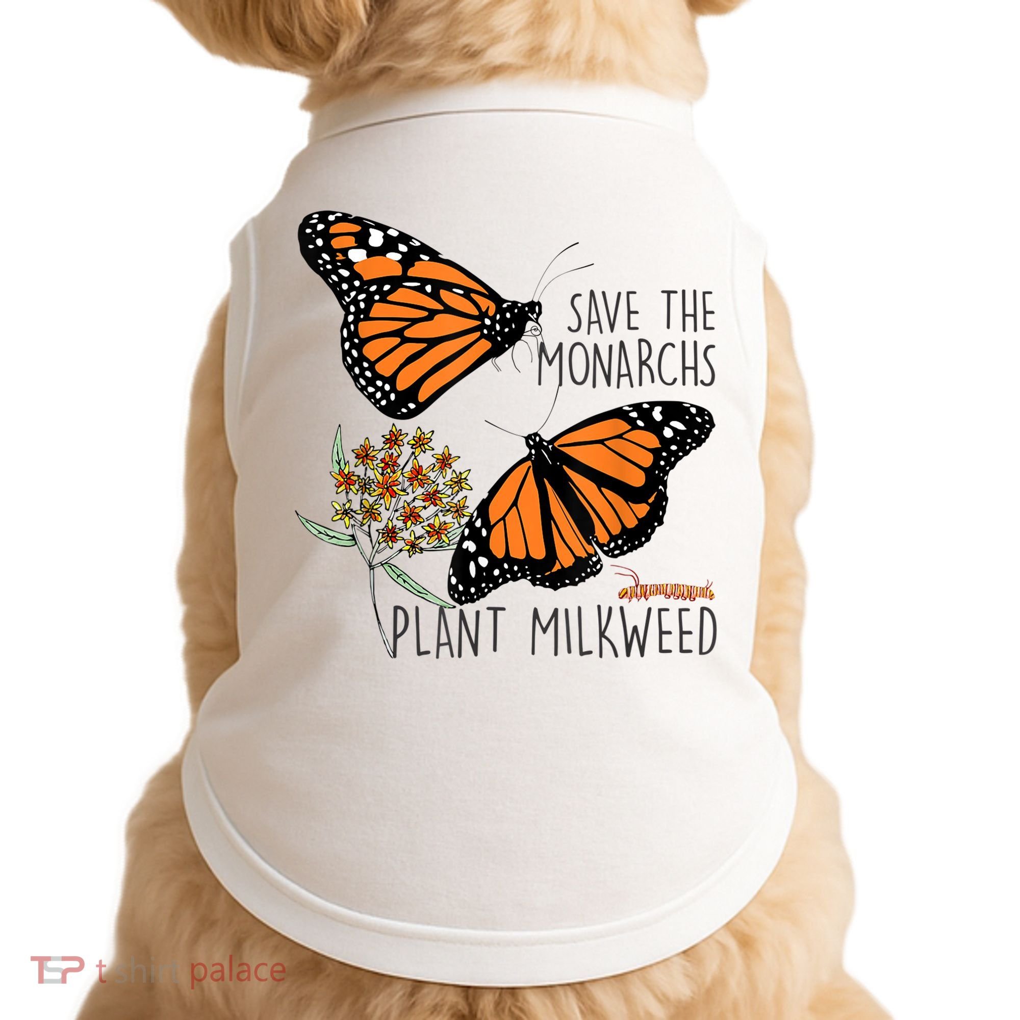 Save The Monarchs Plant Some Milkweed Butterfly Gift Meaningful Gift Doggie Tank