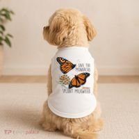 Save The Monarchs Plant Some Milkweed Butterfly Gift Meaningful Gift Doggie Tank thumb 2