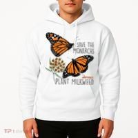 Save The Monarchs Plant Some Milkweed Butterfly Gift Meaningful Gift Hoodie thumb 2