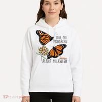 Save The Monarchs Plant Some Milkweed Butterfly Gift Meaningful Gift Hoodie thumb 5