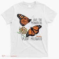 Save The Monarchs Plant Some Milkweed Butterfly Gift Meaningful Gift T-Shirt thumb 0