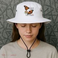 Save The Monarchs Plant Some Milkweed Butterfly Gift Meaningful Gift Bucket Hat thumb 3
