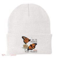 Save The Monarchs Plant Some Milkweed Butterfly Gift Meaningful Gift Beanie thumb 0