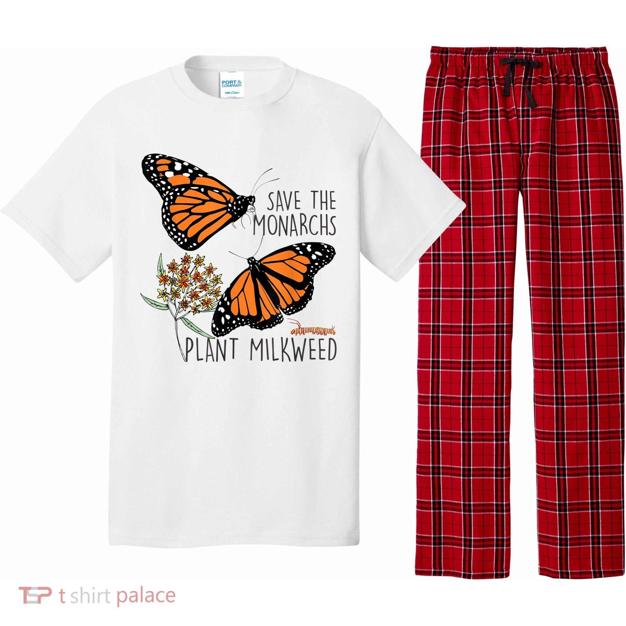 Save The Monarchs Plant Some Milkweed Butterfly Gift Meaningful Gift Pajama Set