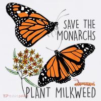 Save The Monarchs Plant Some Milkweed Butterfly Gift Meaningful Gift Women's Hoodie thumb 2