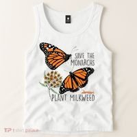 Save The Monarchs Plant Some Milkweed Butterfly Gift Meaningful Gift Tank Top thumb 2