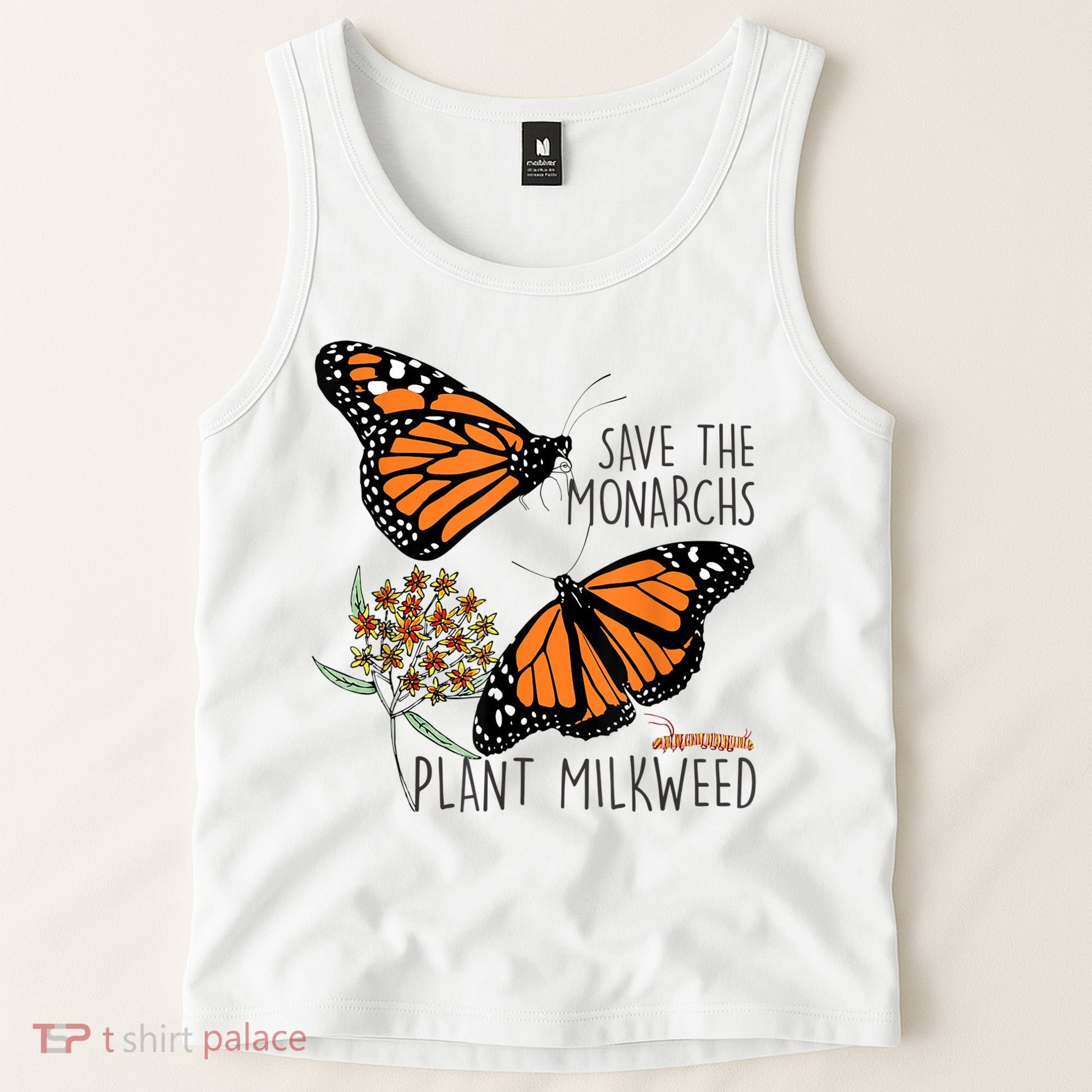 Save The Monarchs Plant Some Milkweed Butterfly Gift Meaningful Gift Tank Top