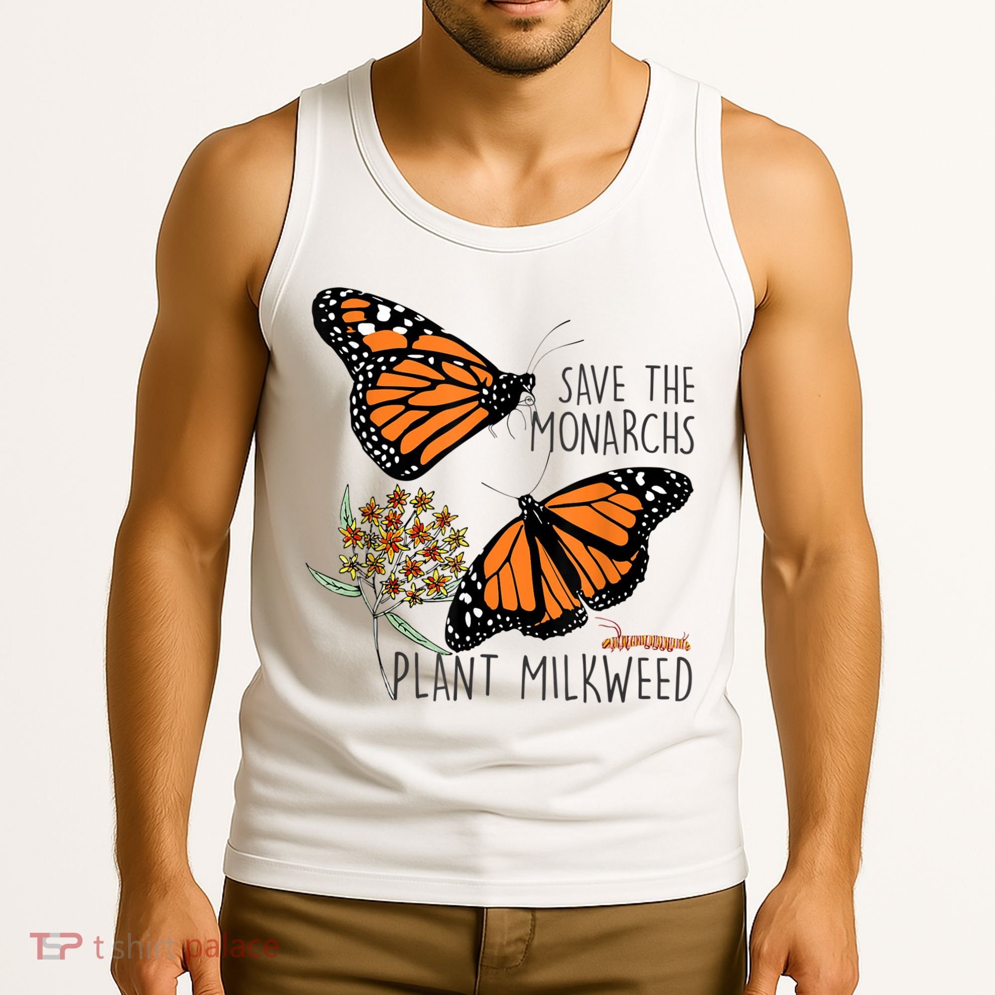 Save The Monarchs Plant Some Milkweed Butterfly Gift Meaningful Gift Tank Top