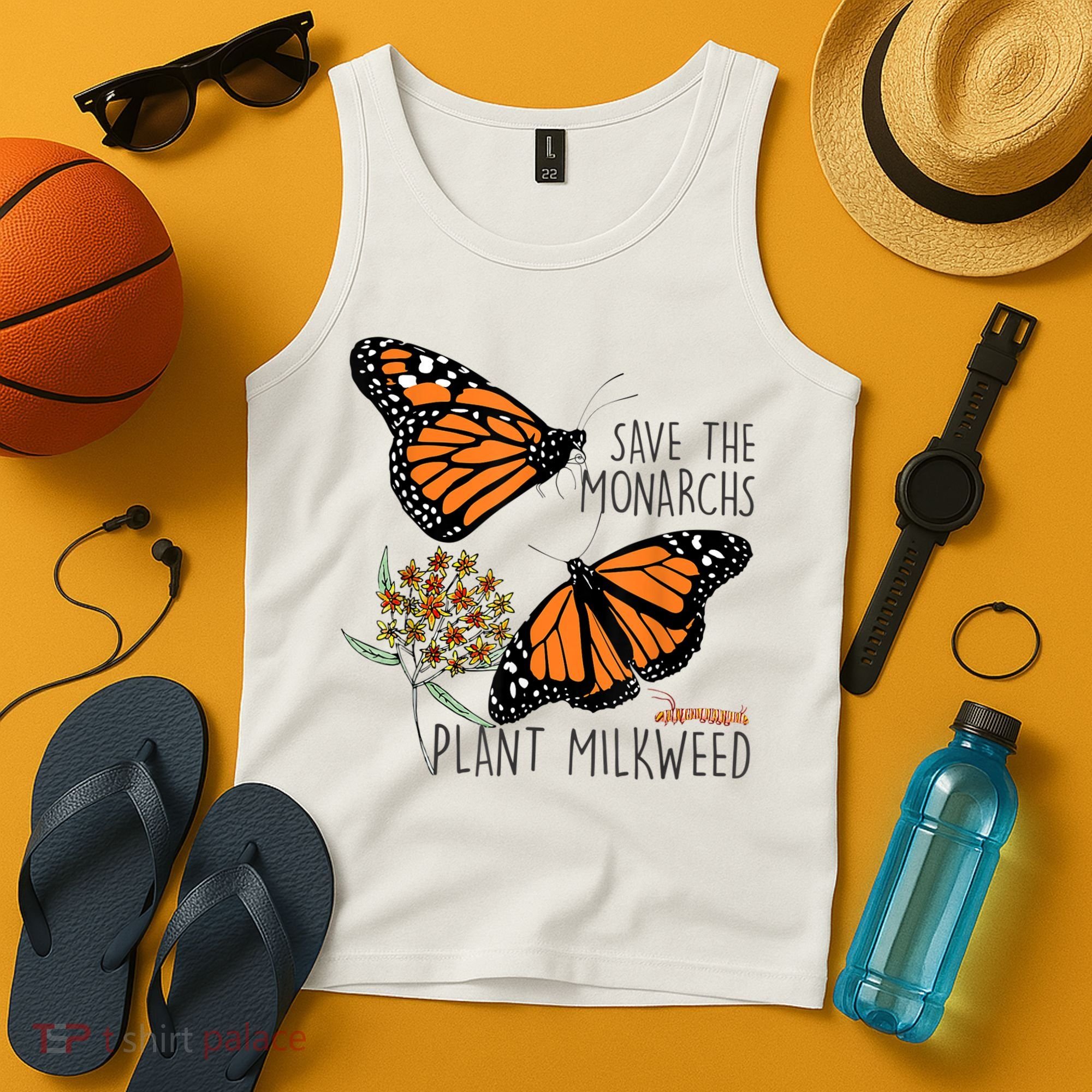 Save The Monarchs Plant Some Milkweed Butterfly Gift Meaningful Gift Tank Top