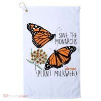 Save The Monarchs Plant Some Milkweed Butterfly Gift Meaningful Gift Golf Towel thumb 0