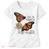 Save The Monarchs Plant Some Milkweed Butterfly Gift Meaningful Gift Women's T-Shirt thumb 0