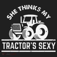 She Thinks My Tractor's Sexy Funny Farmer Tumbler thumb 3