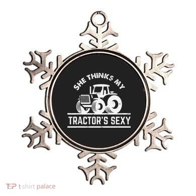 She Thinks My Tractor's Sexy Funny Farmer Ornament