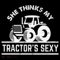 She Thinks My Tractor's Sexy Funny Farmer Baby Bodysuit thumb 2