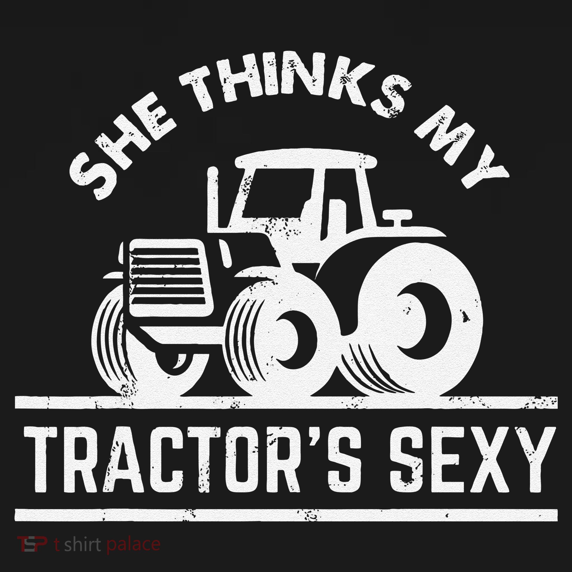 She Thinks My Tractor's Sexy Funny Farmer Kids Long Sleeve Shirt