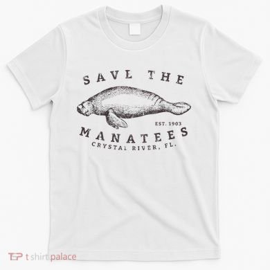 Save The Manatee Crystal River Fl Vinatage Sea Cow T-Shirt