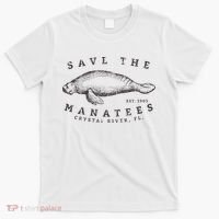 Save The Manatee Crystal River Fl Vinatage Sea Cow T-Shirt thumb 0