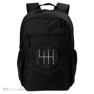 Save The Manuals Simple Graphic For Car Lovers Backpack