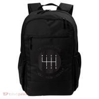 Save The Manuals Simple Graphic For Car Lovers Backpack thumb 0