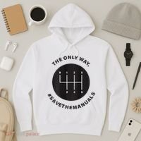 Save The Manuals Simple Graphic For Car Lovers Hoodie thumb 3