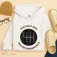 Save The Manuals Simple Graphic For Car Lovers Hoodie thumb 4
