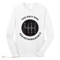 Save The Manuals Simple Graphic For Car Lovers Long Sleeve Shirt thumb 0