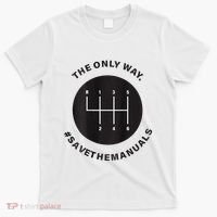 Save The Manuals Simple Graphic For Car Lovers T-Shirt thumb 0