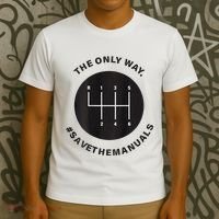 Save The Manuals Simple Graphic For Car Lovers T-Shirt thumb 3