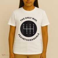 Save The Manuals Simple Graphic For Car Lovers T-Shirt thumb 4