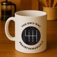 Save The Manuals Simple Graphic For Car Lovers Coffee Mug thumb 4