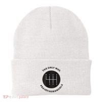 Save The Manuals Simple Graphic For Car Lovers Beanie thumb 0
