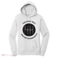 Save The Manuals Simple Graphic For Car Lovers Women's Hoodie thumb 0