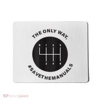 Save The Manuals Simple Graphic For Car Lovers Mousepad thumb 0