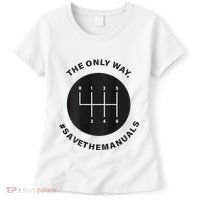 Save The Manuals Simple Graphic For Car Lovers Women's T-Shirt thumb 0