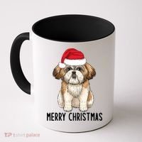 Shih Tzu Mom Merry Christmas Shih Tzu Christmas Coffee Mug thumb 0