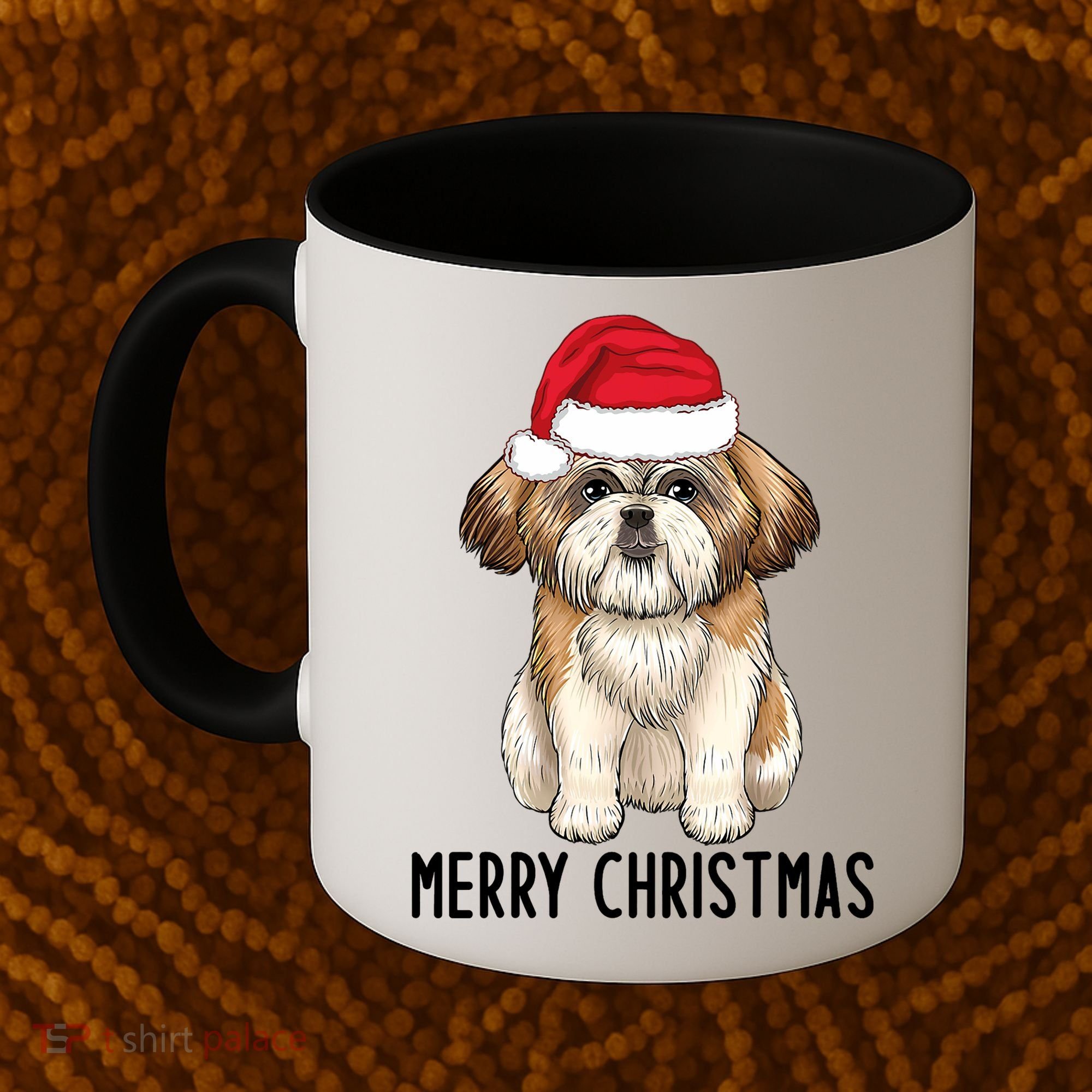 Shih Tzu Mom Merry Christmas Shih Tzu Christmas Coffee Mug