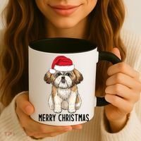 Shih Tzu Mom Merry Christmas Shih Tzu Christmas Coffee Mug thumb 3