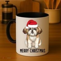 Shih Tzu Mom Merry Christmas Shih Tzu Christmas Coffee Mug thumb 4