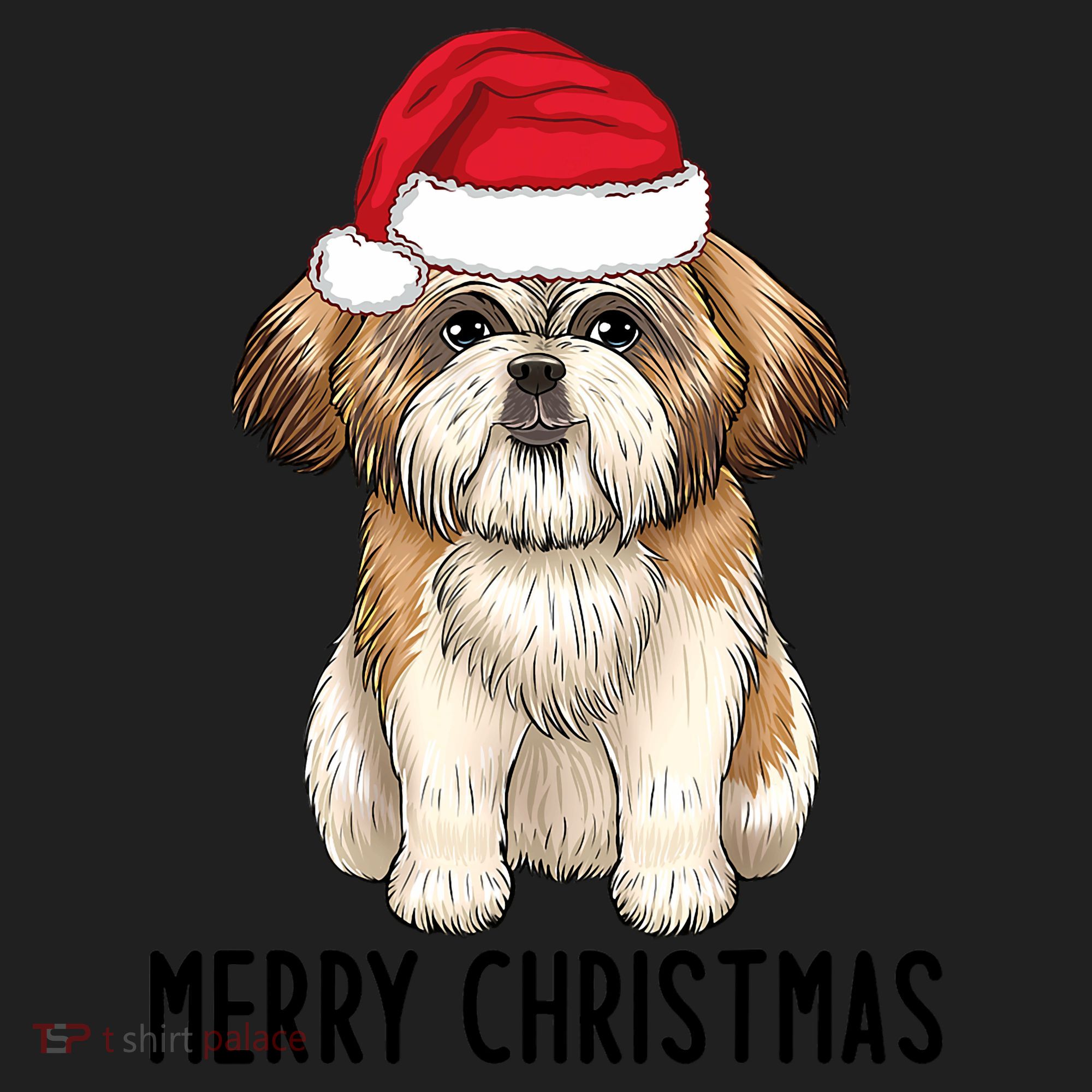 Shih Tzu Mom Merry Christmas Shih Tzu Christmas Beanie