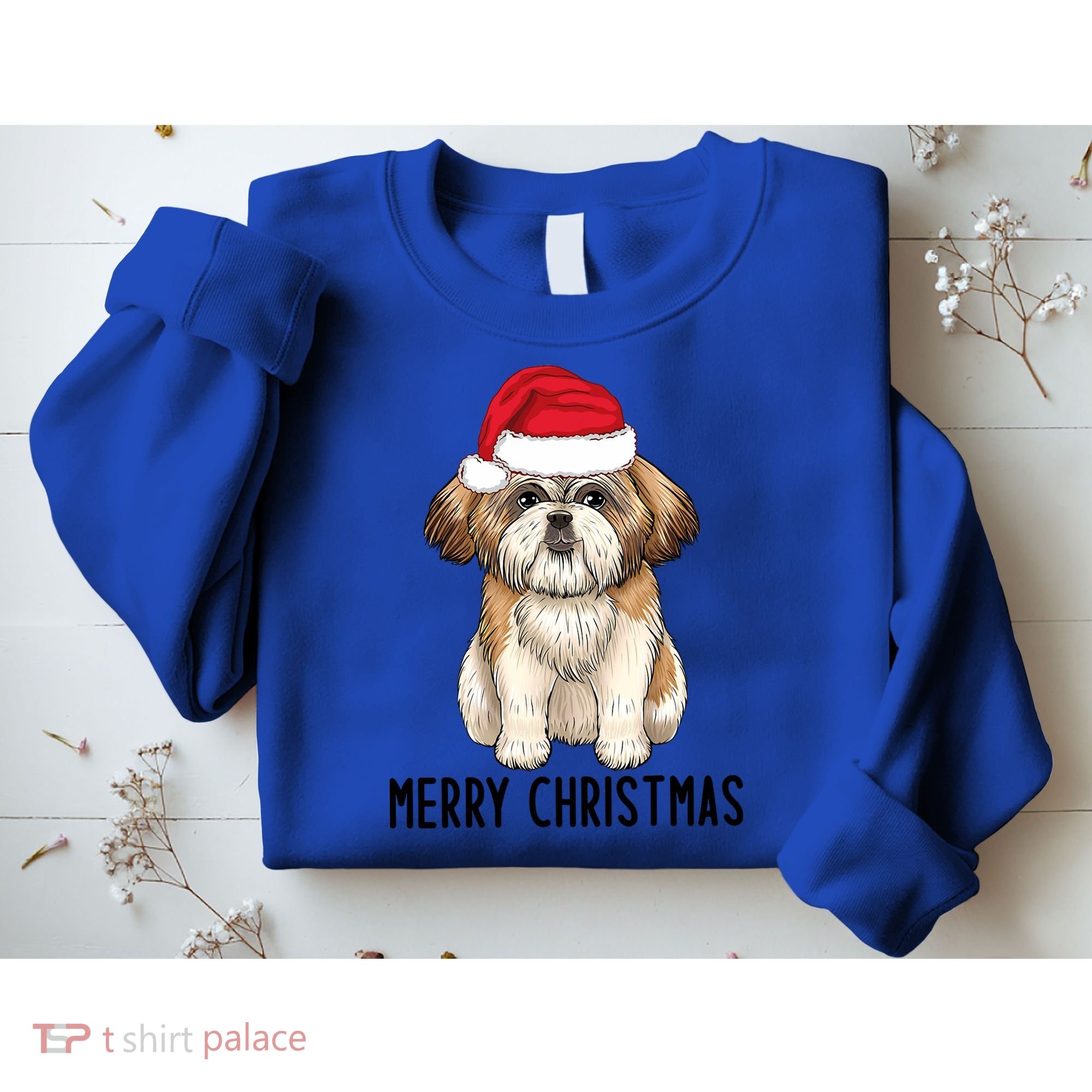 Shih Tzu Mom Merry Christmas Shih Tzu Christmas Sweatshirt
