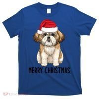 Shih Tzu Mom Merry Christmas Shih Tzu Christmas T-Shirt thumb 0