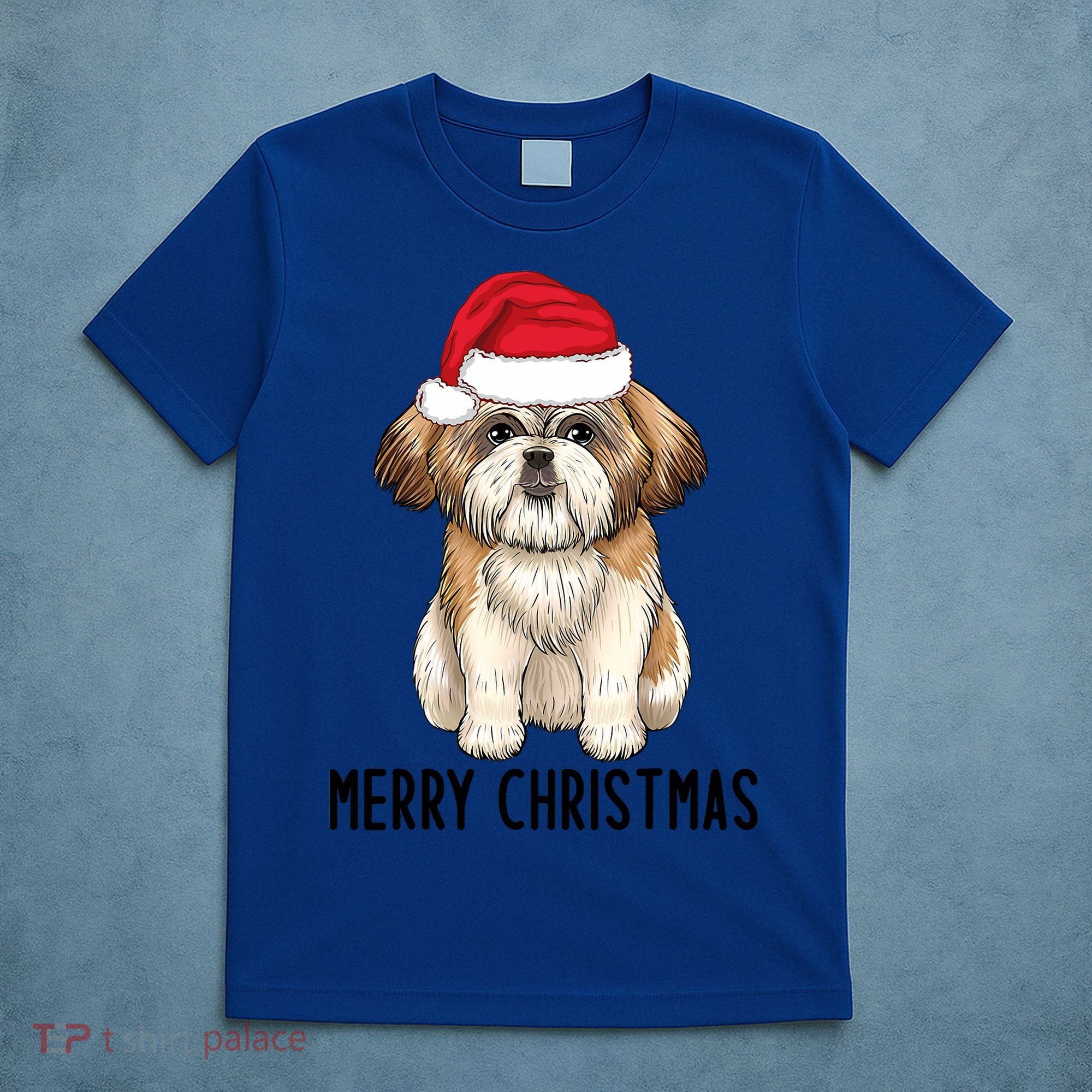 Shih Tzu Mom Merry Christmas Shih Tzu Christmas T-Shirt