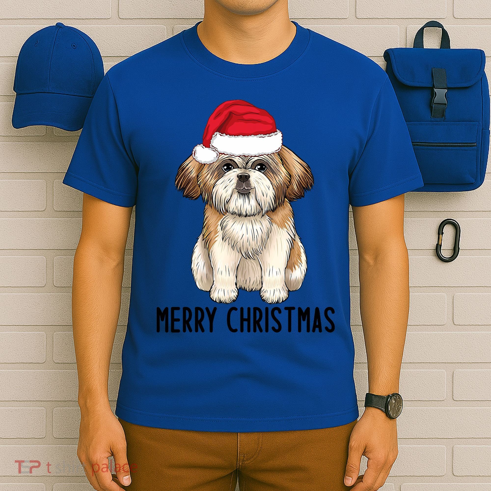 Shih Tzu Mom Merry Christmas Shih Tzu Christmas T-Shirt