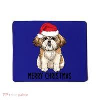 Shih Tzu Mom Merry Christmas Shih Tzu Christmas Mousepad thumb 0