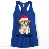 Shih Tzu Mom Merry Christmas Shih Tzu Christmas Women's Tank Top thumb 0