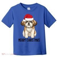 Shih Tzu Mom Merry Christmas Shih Tzu Christmas Toddler T-Shirt thumb 0