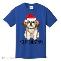 Shih Tzu Mom Merry Christmas Shih Tzu Christmas Kids T-Shirt thumb 0