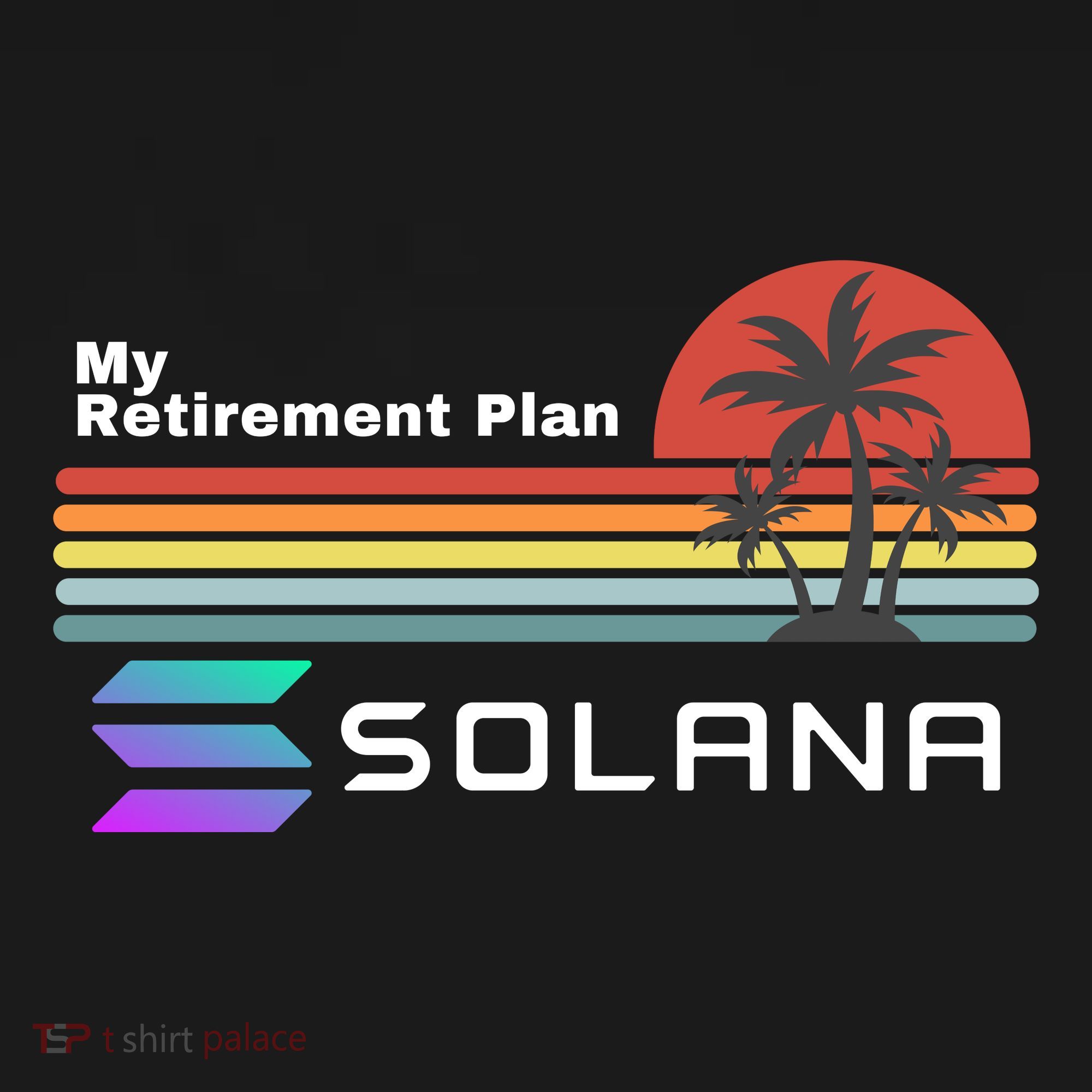 Solana Token, My Retirement Plan, Crypto, DeFi, Crypto Exchange, Solana Crypto Flat Bill Trucker Hat